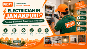 Electrician in Janakpuri: Common Repairs & Safety Tips